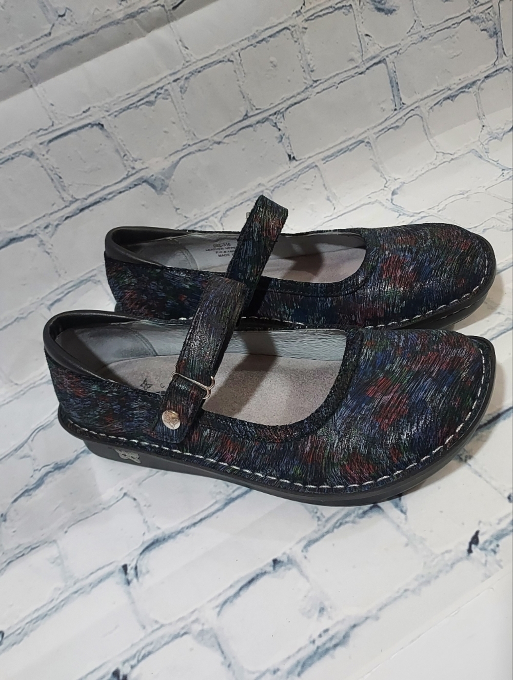 ALEGRIA PG Bel-316 Belle Raked Garden Mary Jane Comfort Shoe Size 38 US 8-8.5
